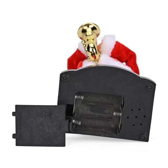 10-inch Electronic Santa Claus with Saxophone Music and Dancing Christmas Decor - Picture 6 of 6